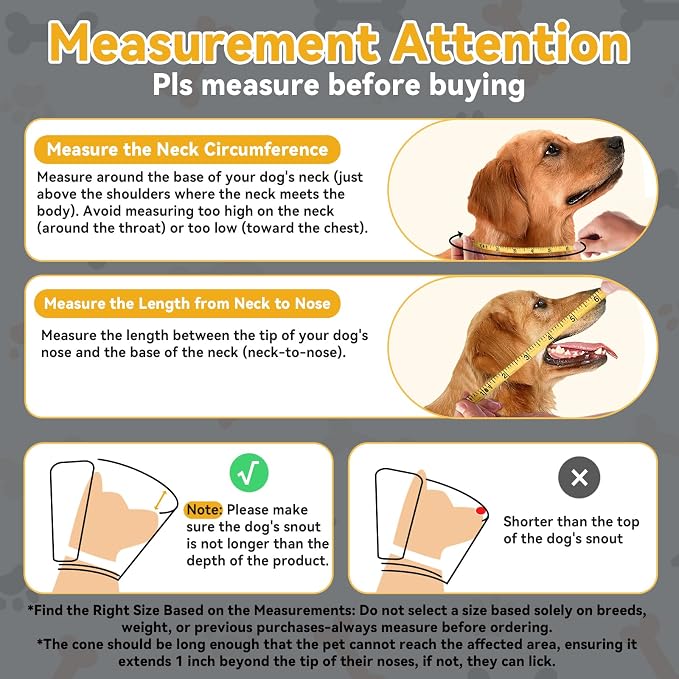 Upgraded Dog Cone Collar for Large Medium Dogs, Soft Dog Cone with Double-Layer Design, Adjustable Pet Recovery Collar for Dogs After Surgery, Elizabethan Collar (XS, Grey)
