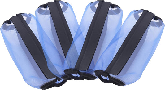 Horse Fly Boots Set of 4, Ultra Lightweight Breathable Mesh Leg Wraps, Non-Slip Fit, Reduce Stomping, Universal Size, Ideal for Summer RoyalBlue