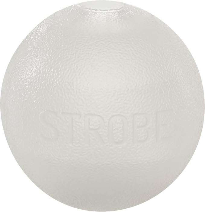 Outward Hound by Planet Dog Strobe Ball Glo Light Up LED Ball Dog Toy