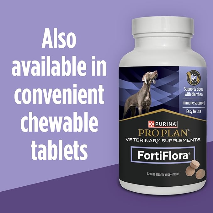 Purina Pro Plan Veterinary Supplements FortiFlora Dog Probiotic Supplement, Canine Nutritional Supplement - 30 ct. Boxes