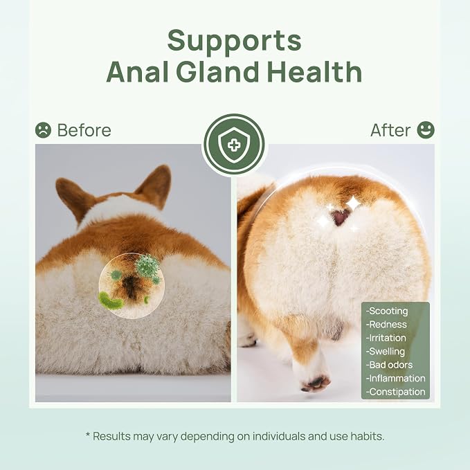 HICC PET Dog Wipes Cleaning Deodorizing 400 Counts, Vet-Trusted Anal Gland Wipes – Helps Stop Butt Scooting, Paw Licking & Eliminates Fishy Odor, Hypoallergenic Pet Grooming Wipes for Paws and Butt