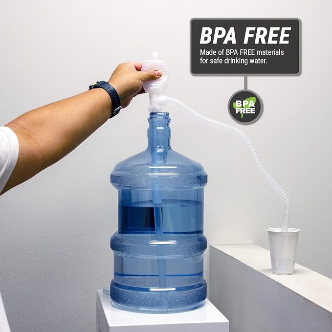 TERA PUMP Versatile Flexible Siphon Pump | Manual BPA-Free Water, Beer, Wine, Gas Hand Fuel Pump for Kerosene, Oil and more