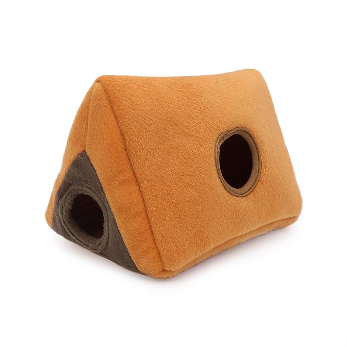 ZippyPaws Burrow Wilderness Camping Tent - Interactive Hide & Seek Dog Puzzles, Colorful Squeaky Toys for Small & Medium Dogs