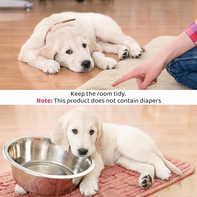 3 Pieces Reusable Female Dog Diapers with Adjustable Suspender Washable Doggy Sanitary Panties Dog Period Diapers Puppy Underwear Jumpsuits for Heat Cycle Female Doggie Pet(M)