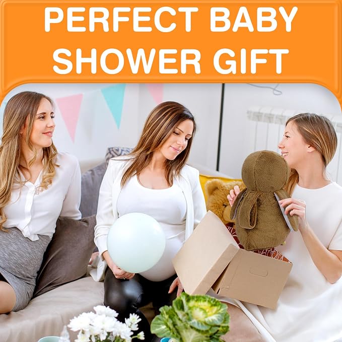 DEARBABY Baby Sleep Soother,Mom’s Heartbeat Sound and Lullabies Toddler Sleep Aid Toy Music Soothers for Sleep,Baby Registry Search,Plush Sleep Aid for Nursery Crib,Stroller,Travel Use