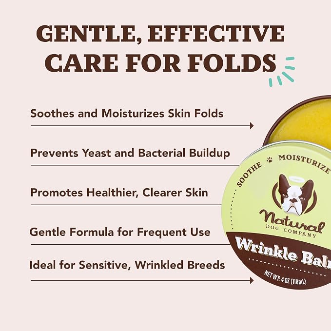 Natural Dog Company Balm Stick Bundle for Dogs – Travel Set for Nose, Paws, Wrinkles, Itchy Skin & Hot Spots – Lick-Safe, Plant-Based Relief with Coconut Oil – 5 x 1 oz Tins