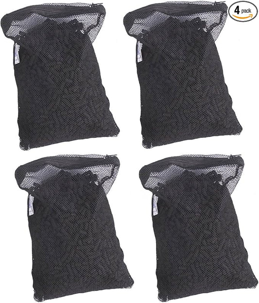CNZ Media Filter Bags Activated Carbon Charcoal Aquarium Fish Tank Pond Canister Filter, 4 lb., Black (CNZ_C4PK)