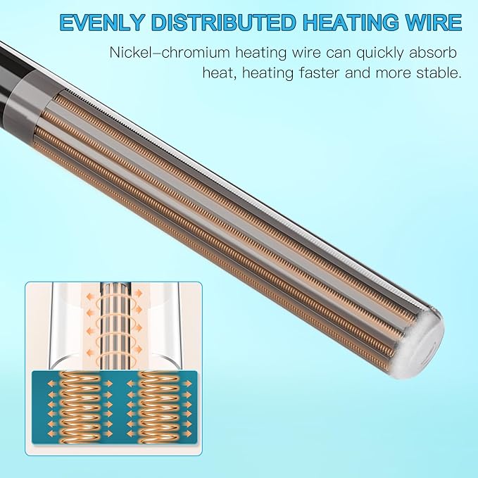 LYPHARD AQUARIUMS Aquarium Heater, 200W Submersible Fish Tank Heater with Precision Adjust Knob Thermostat and Suction Cup Suitable for Saltwater and Freshwater