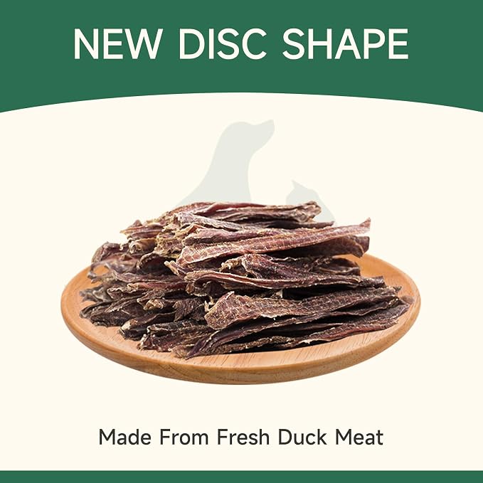 MeatyWay Duck Jerky Tenders Dog Treats, Duck Breast Tenders, High Protein, Low Fat, 100% Natural Grain Free Snacks, Easy to Digest Dog Training Treats, 454g/16 oz. Bag