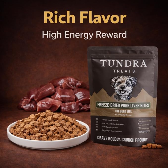 Freeze-Dried Dog Treats – Single Ingredient, High Protein, All-Natural (Pork)