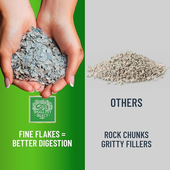 Small Pet Select - 10lb, 100% Flaked Oyster Shell, Calcium Supplement for Chickens, and Ducks