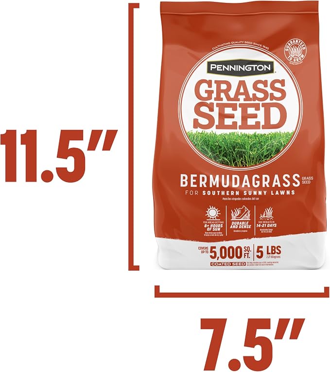 Pennington Bermudagrass Grass Seeds for Lawn, 5 lb