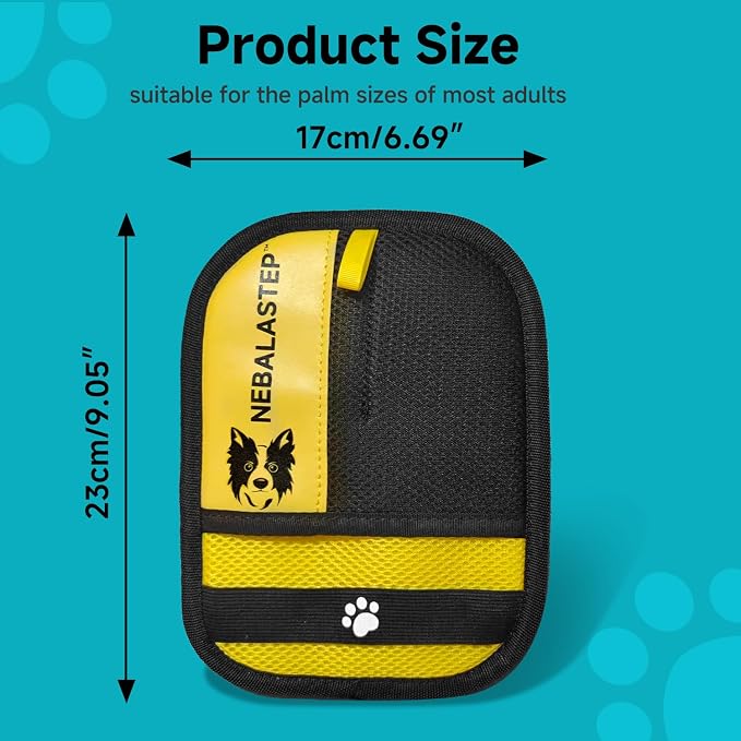 Pet Hair Remover Gloves Brush for Dogs & Cats,Electrostatic Reusable Pet Hair Remover Tool for Laundry,Clothing,Couch,Carpet,Car Seat,Upgraded Animal Fur Removal Tool