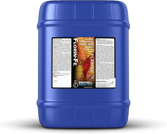 Brightwell Aquatics Florin-Fe Iron Supplement for Planted Aquariums – Dual-Action Iron Source for Plant Growth, Chlorophyll & Vibrant Foliage – Daily Dosing, 20L