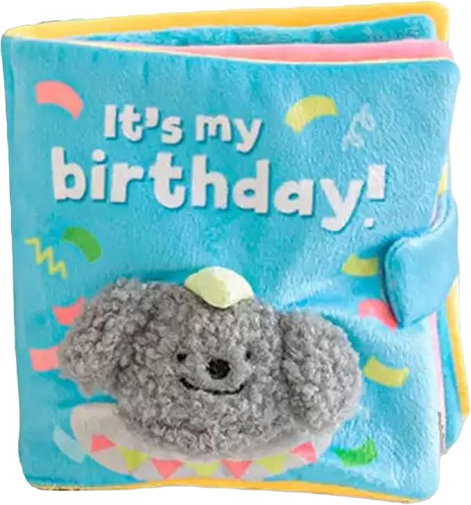 StarSnowe×Cute Dog Enrichment Toys,Squeaky Snuffle Book Series,Interactive Sniff Mat for Mental Stimulation & Slow Feeding,Treat Puzzle Toys for Puppy,Crinkle Gifts (Blue - Birthday)