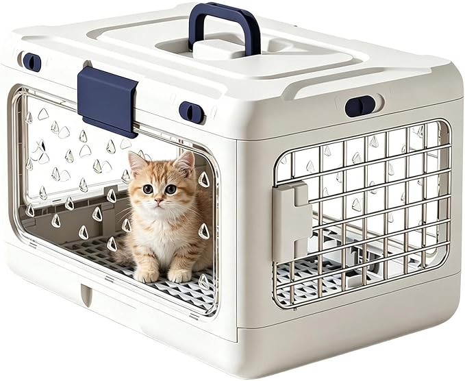 Genérico Canine Cage, Rigid Pet Carrier, Rigid Carrier for Cats | Outings with Puppies and Camping Outdoor Cycling Hiking Travel