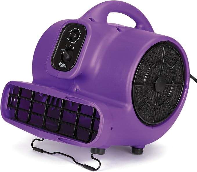 PetEdge Master Equipment Blue Force Air Dryer with Cage – Quiet Pet Fur Dryer Offers 3 Speeds Up to 2,000 CFM, 0.33 HP