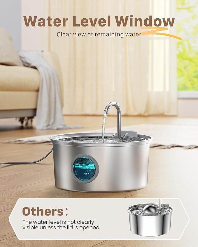 FOFNON Cat Water Fountain with Pump