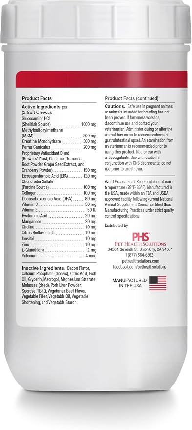 ReMATRIX Joint Support Supplement for Dogs - Glucosamine, Chondroitin, MSM, Omega-3 - Hip and Joint Pain Relief and Support for Dogs - Made in USA - 240 Soft Chews