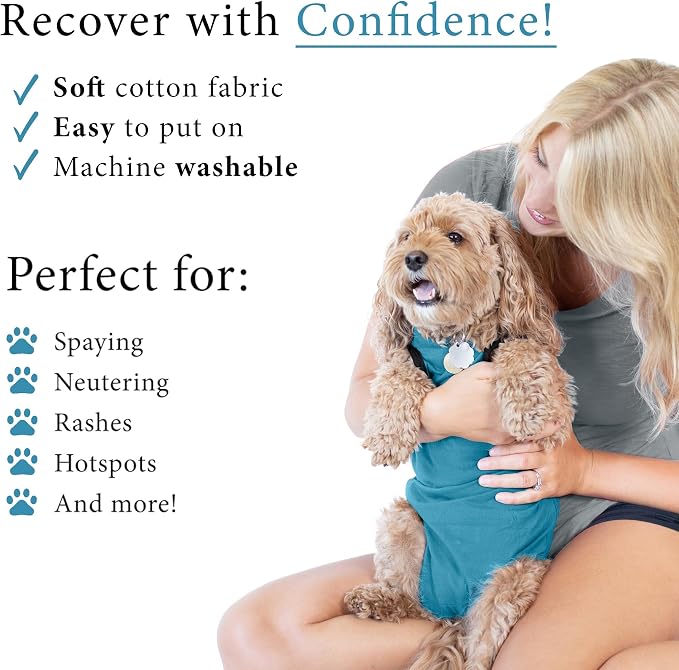 BellyGuard Dog Surgery Recovery Suit, Post-Op Dog Recovery Suit for Female Spay & Male Neuter, Comfy Onesie for Pets, Surgical Body Cover for Canine Healing Support