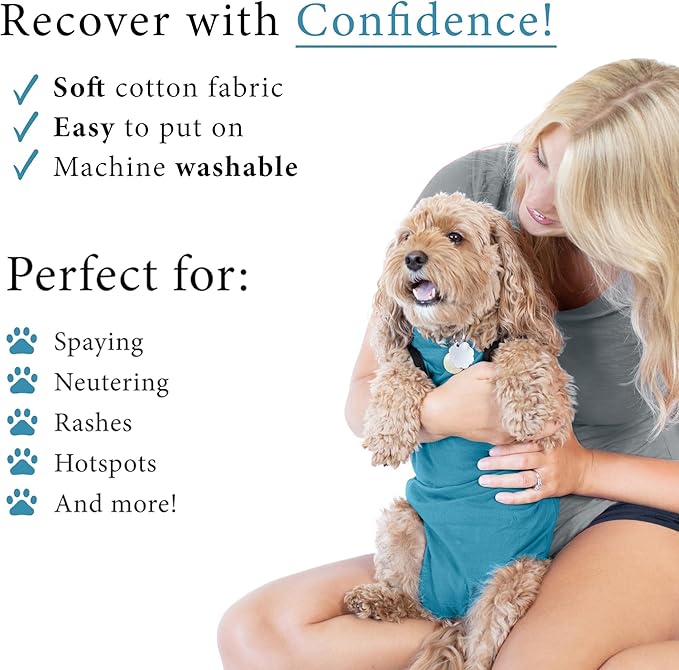 BellyGuard Dog Surgery Recovery Suit, Post-Op Dog Recovery Suit for Female Spay & Male Neuter, Comfy Onesie for Pets, Surgical Body Cover for Canine Healing Support
