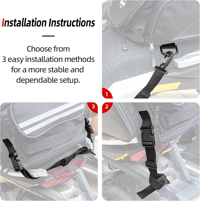 Motorcycle Tail Bag, Upgrade 18L-22L Expandable Sissy Bar Motorcycle Backpack, Waterproof Motorcycles Seat Travel Rear Rack Bag, Motorbike Helmet Bag with Waterproof Rain Cover
