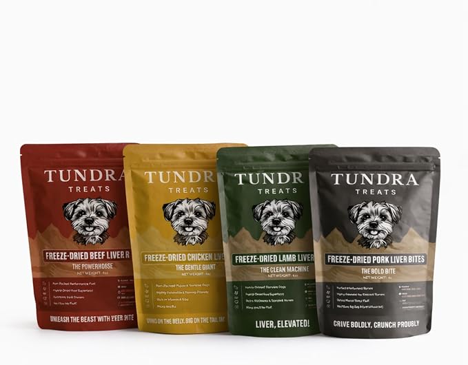Freeze-Dried Dog Treats – Single Ingredient, High Protein, All-Natural (4 Pack)