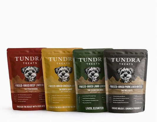 Freeze-Dried Dog Treats – Single Ingredient, High Protein, All-Natural (4 Pack)