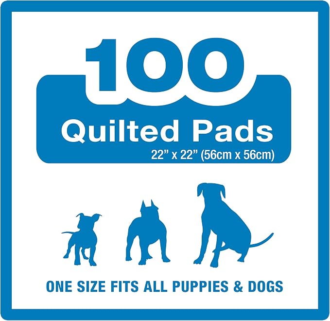 Four Paws Pet Select Pee Pee Pads for Dogs and Puppies 100 Count Standard: 22" x 22"