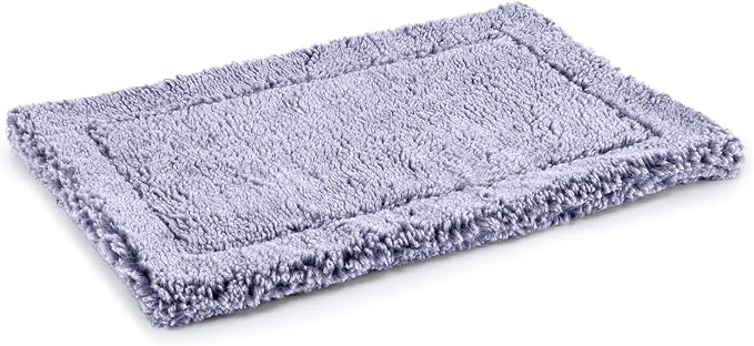 PELZIN Stoutwool Indestructible Dog Bed - Fluffy Chew Proof Dog Crate Pad - Tough Kennel Pad for Aggressive Chewers - Washable, Ideal for Jumbo Breeds & Fits 54-Inch Crate - 53"x35", Jacaranda