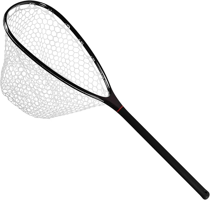 SF Fly Fishing Landing Net Soft Rubber Mesh Trout Net Catch and Release Net