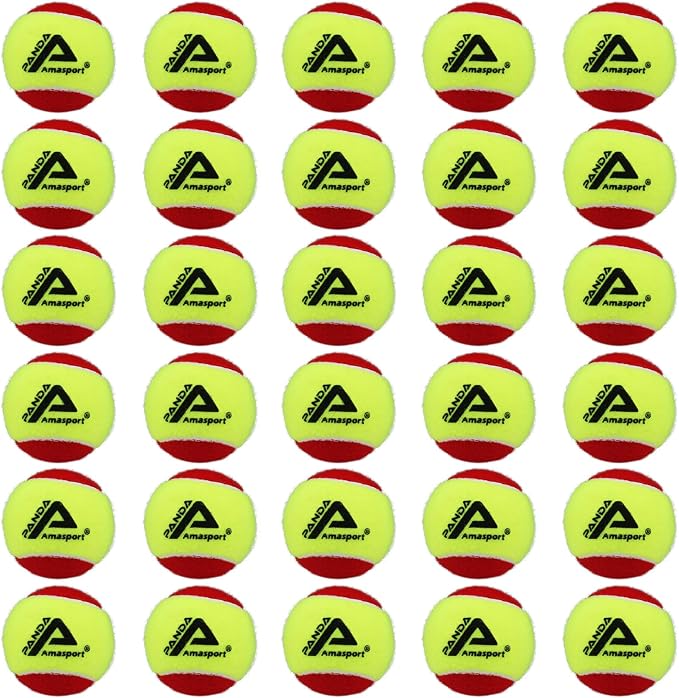 AMA SPORT Tennis Balls - 25%-50%-75% Low Compression Stage Practice Tennis Balls for Beginners Youth Training