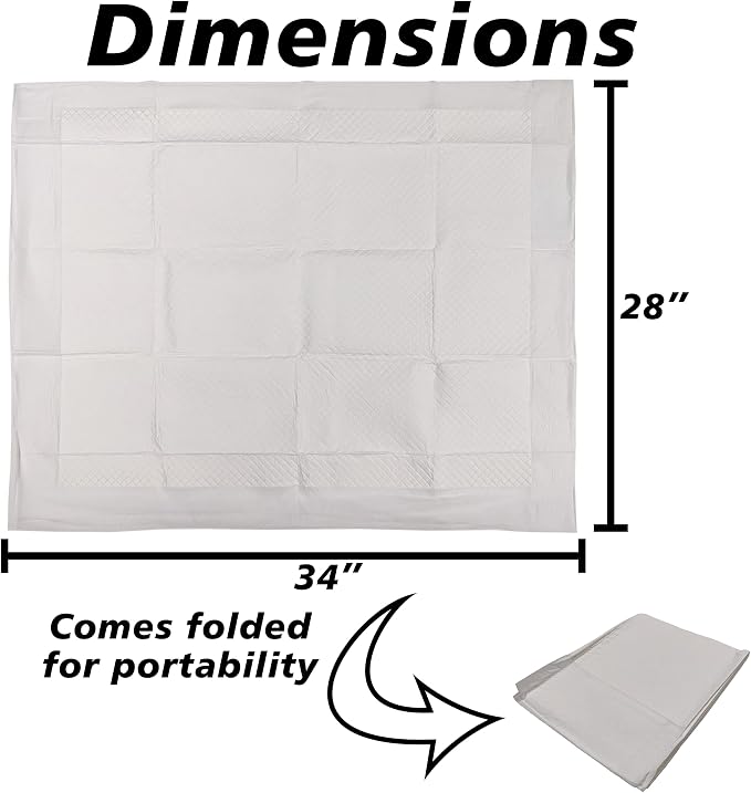 Ultra Absorbent - Leak-Proof Pee Pads for Dogs Rabbits and Cats (5 Layers) with Pheromone Attractant Scent to Improve Potty Training Success - (100 Count) - X-Large - 28" x 34" by SciencePurchase