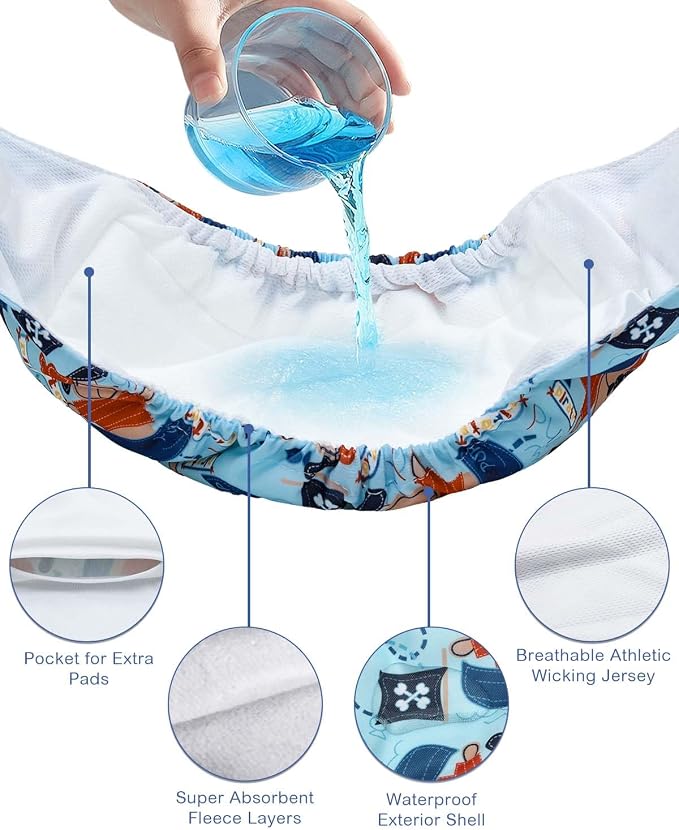 CuteBone Dog Diapers Male 4 Pack Puppy Wraps Reusable Doggie Belly Bands for Male Dogs Small Medium Large