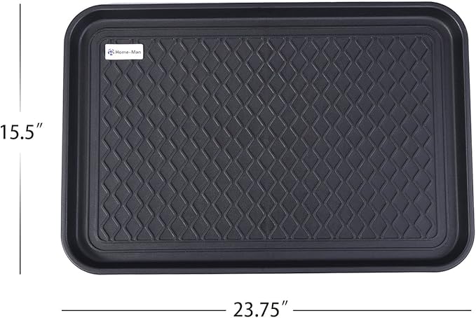 Multi-Purpose Boot Tray Mat,Shoe Tray Mat,Pet Bowl Tray,Waterproof Trays for Indoor and Outdoor Floor Protection,24" x 15"/Medium …