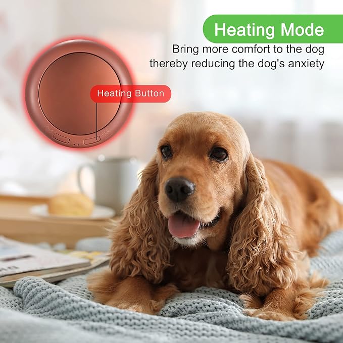 Moropaky Heartbeat Warm Heat Stuffed Animal for Dog Anxiety Relief, Calming, Behavioral Aid, Sleep Aid, Soothe, Cuddle Comfort Toy, Black & White