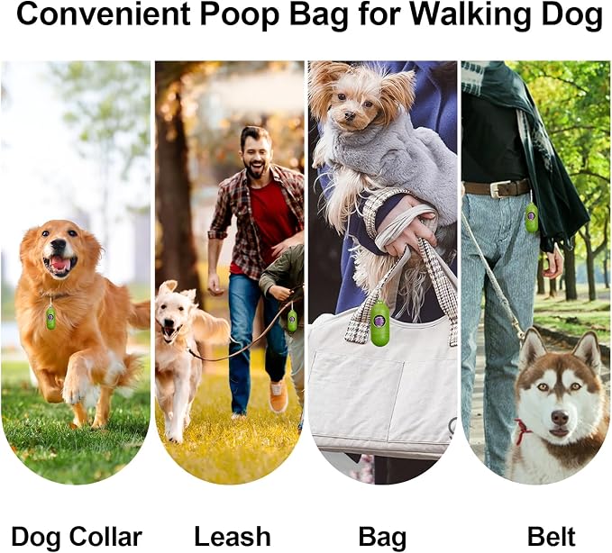 Scented Dog Poop Bags With Dispenser, Strong and Leak-proof Waste Bags for Pets, 870 Count (58 Packs of 15), 13 Inch x 9 Inch (Purple)