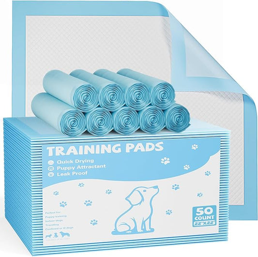 DUMOS 500 Count Puppy Pads for Dogs, 22" x 22" Potty Puppy Training Pad, 6-Layer Dog Cat Pee Pads, Super Absorbency Disposable Pet Leakproof Quick Drying Pad
