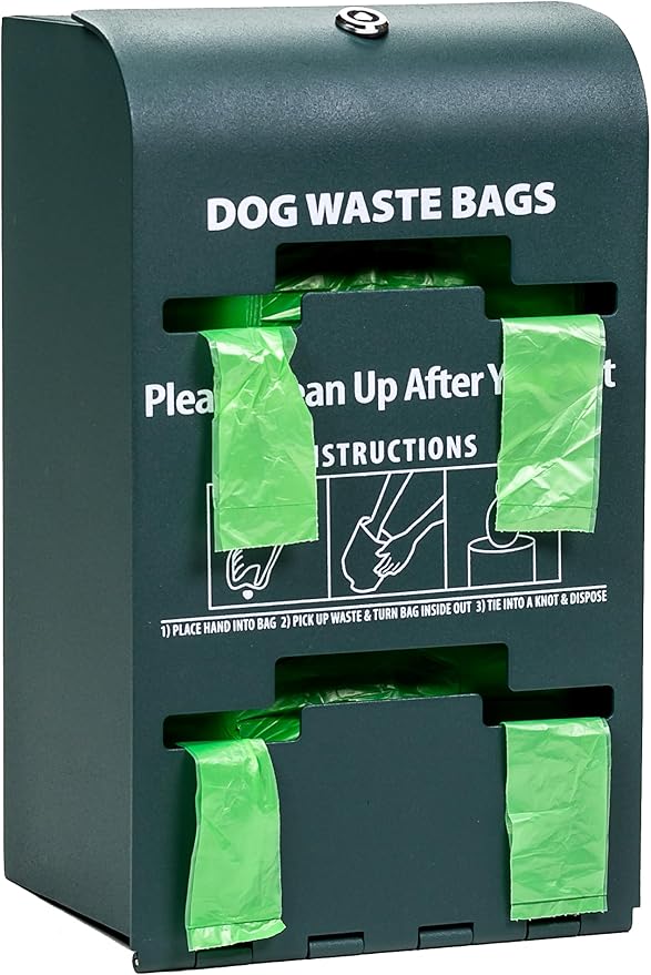ZERO WASTE USA - Extra Durable Tie-Handle Pet Waste Bags - 2,400 of 7" x 15" w/ 5" side gusset Dog Poop Bags - fits any jumbo Poopy roll dispenser - Case of 8 Rolls with 300 Leak-Proof bags per roll