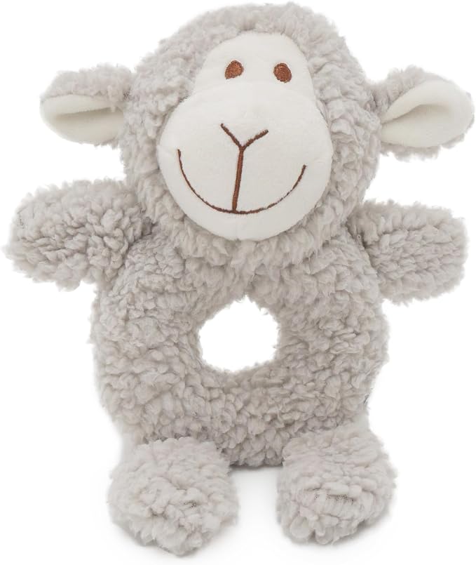 Senior Fleece Ring Body, Calming Lavender Dog Toy for Senior Dogs, Grey, 19cm x 23cm