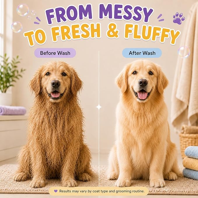Oatmeal Dog Shampoo and Conditioner 32 fl oz | 5 in 1 Puppy Shampoo for Itchy Sensitive Skin | Dog Wash with Aloe, Biotin & Vitamin E | Cleans, Deodorizes & Moisturizes | All Breeds | ALFIE'S CHOICE