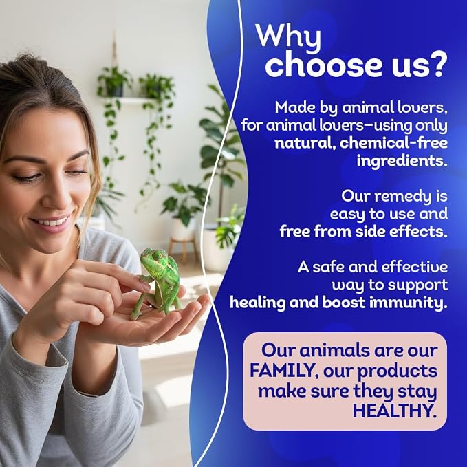 HealthyAnimals4Ever HA4E - Reptile Respiratory Support - Natural Immune-Boosting Formula for Breathing Ease, Airway Clarity & Lung Health - 300 Tablets