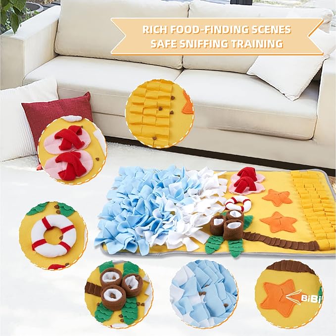 Snuffle Mat for Large Dogs Sniff Mat for Cats, Dog Enrichment Toys, Dog Puzzle Toys Small Medium Pet Sniffing Mat Large Breed
