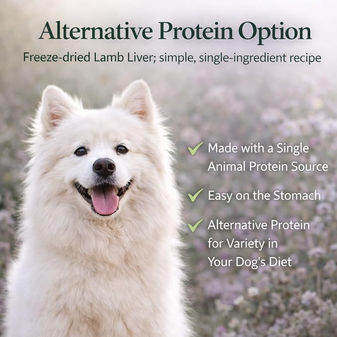 Freeze-Dried Dog Treats Single Ingredient, High Protein, All-Natural, Lamb Flavor