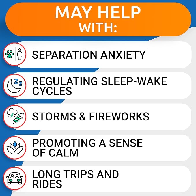 BARK&SPARK Advanced Calming Hemp Treats for Dogs - Hemp Oil + Melatonin - Anxiety Relief - Separation Aid - Stress Relief During Fireworks, Storms - Aggressive Behavior, Barking - 60Chews
