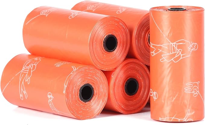 Glad for Pets Heavy Duty Dog Poop Bags, Scented Leak-Resistant Waste Bags with Fun Print Design, Tear-Resistant for Confident Pickup, Fits Standard Dispensers, 6 Rolls, 90 Count (Pack of 2)