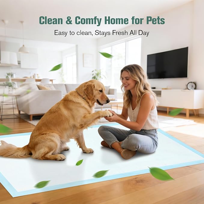 Large Puppy Pee Pads for Dogs 31" x 36" 60 Count, 6-Layer Leak-Proof XXL Dog Pee Pads Extra Large, Super Absorbent Quick-Dry Thick Disposable Potty Training Pads