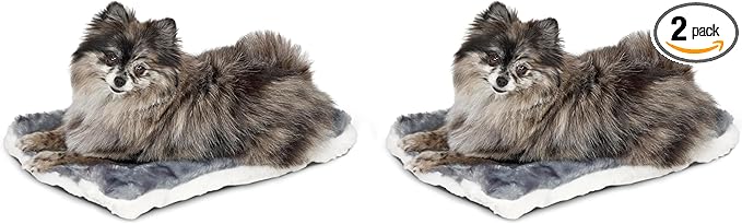 MidWest Homes For Pets Reversible Pet Bed; Machine Washable; Great for Toy Dog Breeds; Spotted Gray; 18"; 40218-FVGYS (Pack of 2)