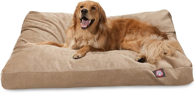 Majestic Pet Villa Rectangle Dog Bed Washable – Non Slip Comfy Pet Bed – Crate Bed with Removable Washable Cover – Kennel Bed for Sleeping, Polyester Fiber, Medium, Marine