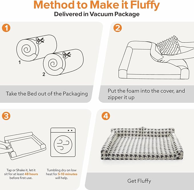 Orthopedic Dog Beds for Medium Dogs Washable, Detachable Side Bolster and Pillow, Medium Dog Sofa with Memory Foam, with Removable Cover and Non-Slip Bottom, Grey